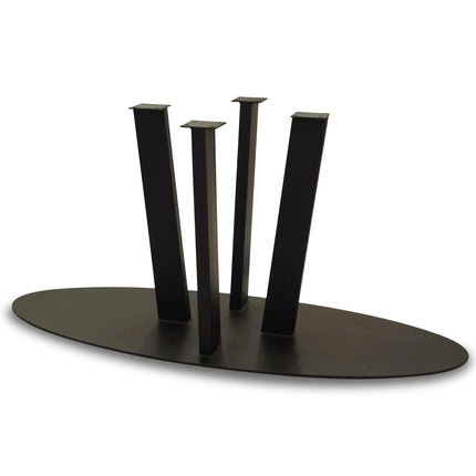 Dalby Solid Oak Dining Table Steel Leg
