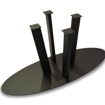 Dalby Solid Oak Dining Table Steel Leg