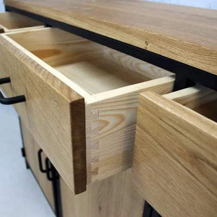 Loft oak chest of drawers with drawers Fulbeck