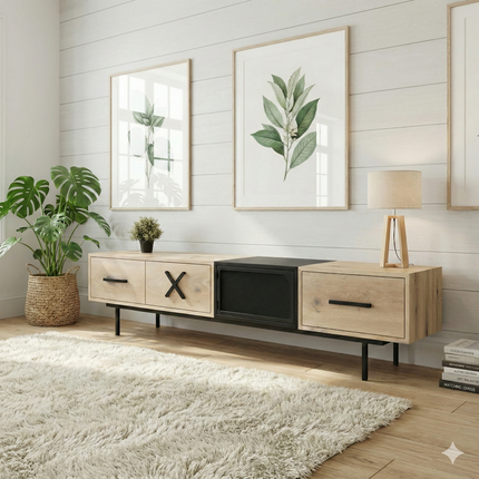 Modern loft-style TV cabinet LIMA