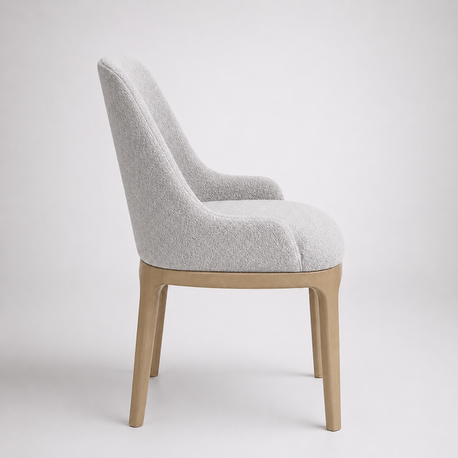 Dining chair Rafael with low armrest