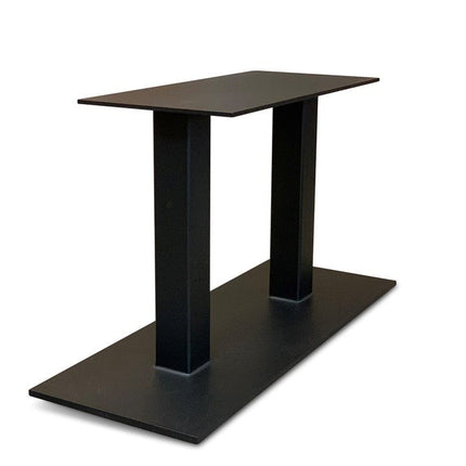 Moorby Solid Oak Dining Table Steel Leg