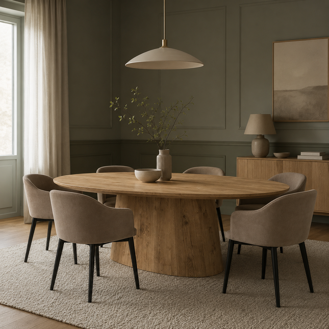 Apley Solid Oak Dining Table