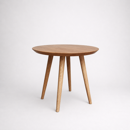 Round Oak Coffee Table Hub