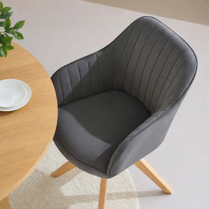 Eske Swivel Chair Grey