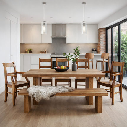 Octon Wooden Dining Armchair Solid Wood