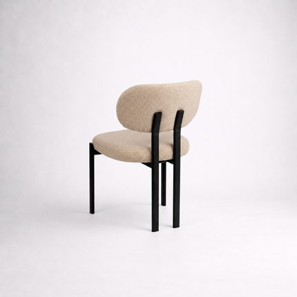 Dining Chair Lamb with metal legs