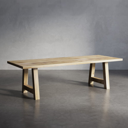 Wootton Solid Oak Dining Table with AF Wooden Legs