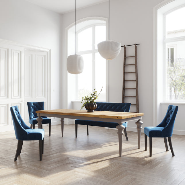 Carmen Oak Farmhouse Dining Table