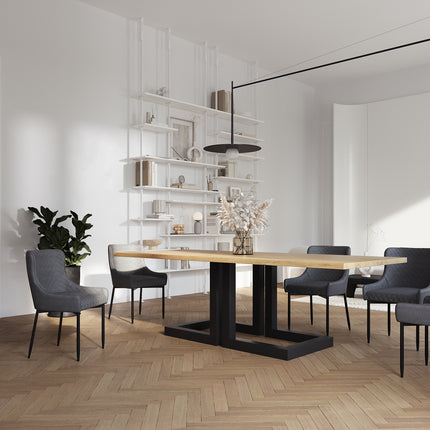 Keswick Oak Modern Dining Table