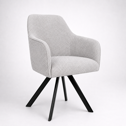 Dinin chair Brando with metal legs