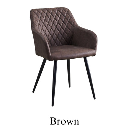 Set of 2  Dining Chairs PU Leather Orby - Grey