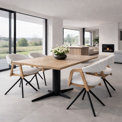 Humby Solid Oak Dining Table