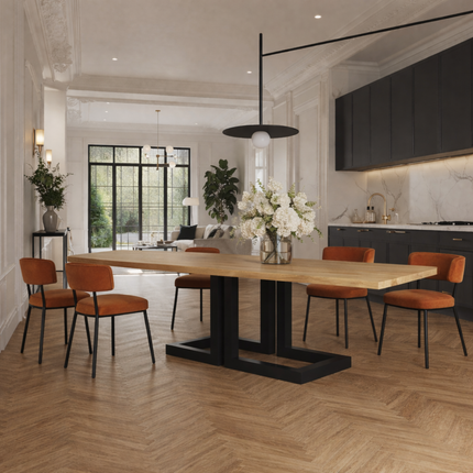 Keswick Oak Modern Dining Table