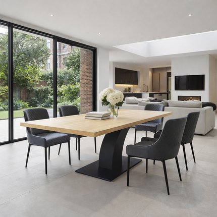 Ripon Oak Modern Dining Table