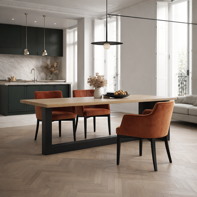 Colton Oak Modern Dining Table
