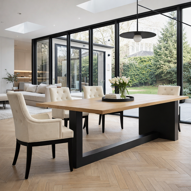 Colton Oak Modern Dining Table