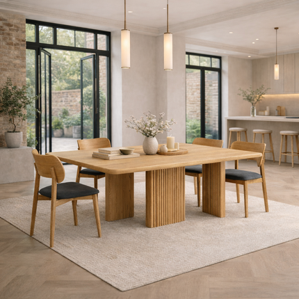 Ely Oak Modern Dining Table