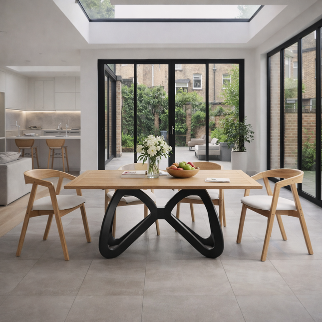 Beverley Oak Modern Dining Table