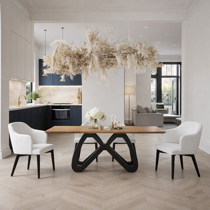 Beverley Oak Modern Dining Table