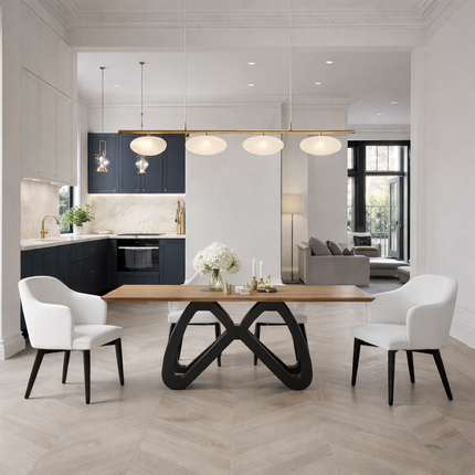 Beverley Oak Modern Dining Table