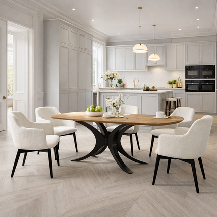 Boxhill Oak Modern Dining Table