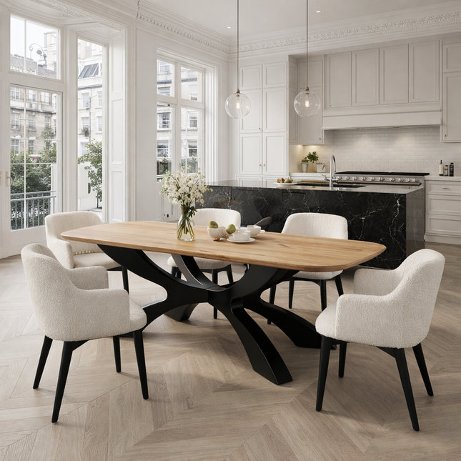 Fordon Oak Modern Dining Table