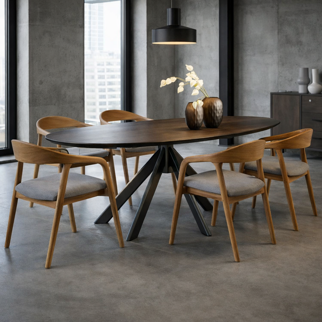 Dunston Solid Oak Dining Table