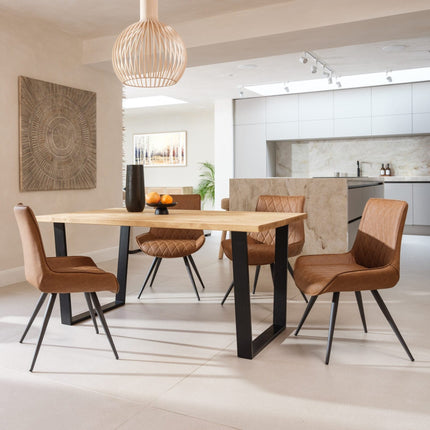 Calia Style Dining Table Frame Steel Legs Cotswold