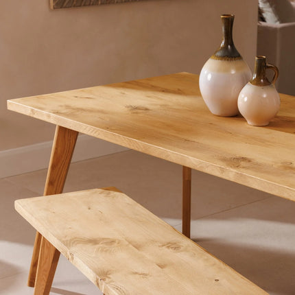Calia Style Industrial Reclaimed Bench Wooden Tapered Legs
