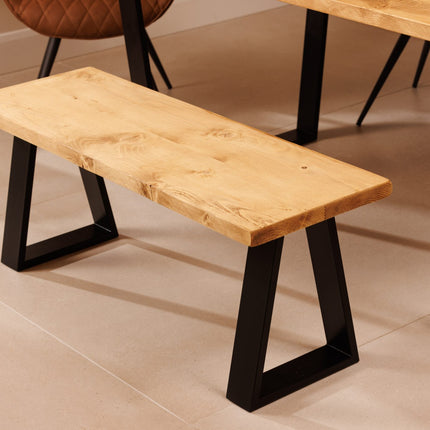 John Lewis Calia Style Industrial Reclaimed Dining Table V Frame Steel Legs Cotswold