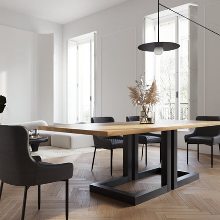 Keswick Oak Modern Dining Table