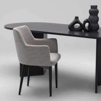 Armchair Rene with metal legs