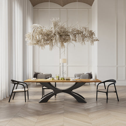 Fordon Oak Modern Dining Table