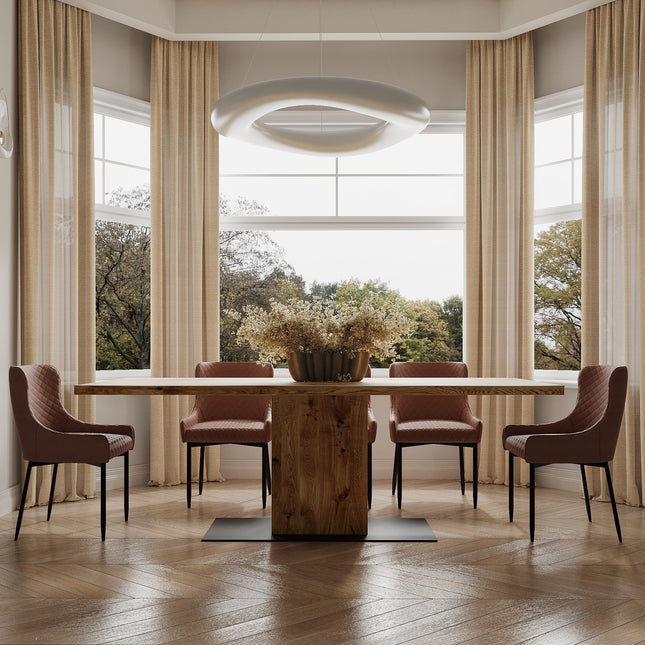 Amber Solid Oak Dining Table