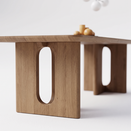 Aston Solid Oak Dining Table with Wooden Base