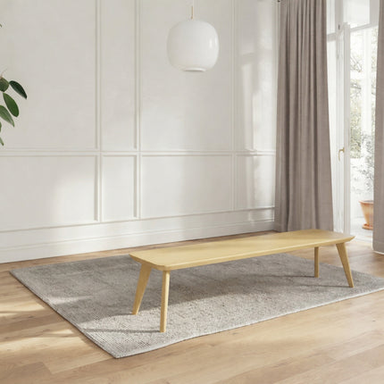 Solid Oak Dining Bench Wooden Pin Legs 0106