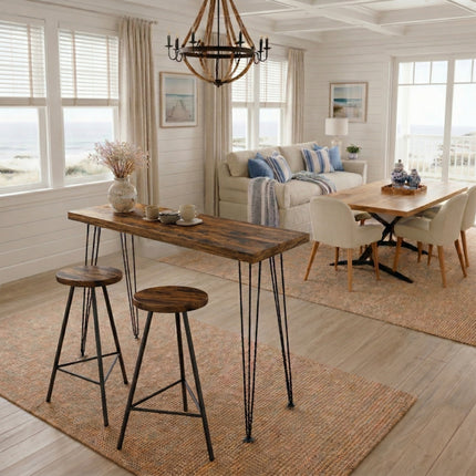 Set Brigg Rustic Breakfast Bar and 2 Stools