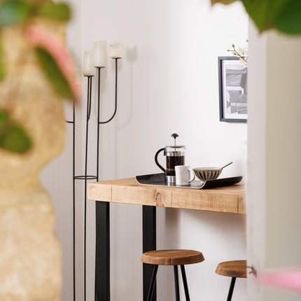 Boston Breakfast Bar Square Steel Legs
