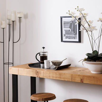 Boston Breakfast Bar Square Steel Legs