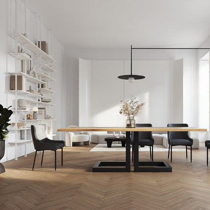 Keswick Oak Modern Dining Table