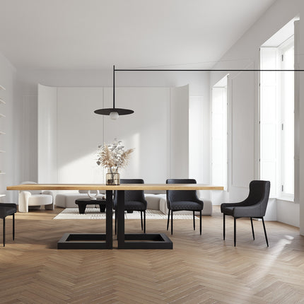 Keswick Oak Modern Dining Table