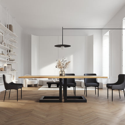 Keswick Oak Modern Dining Table