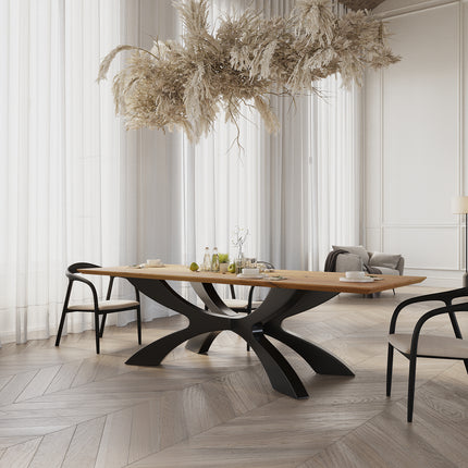 Fordon Oak Modern Dining Table
