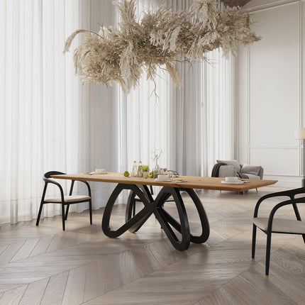 Beverley Oak Modern Dining Table