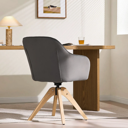 FIRSBY SET Table/6 Chairs -  Live Edge Rustic Dining Table/ Chairs Etton