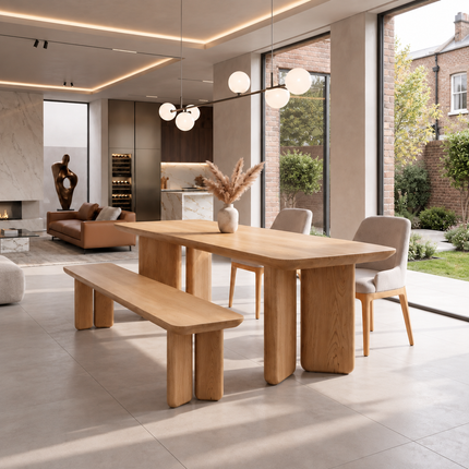 YORK Solid Oak Dining Bench