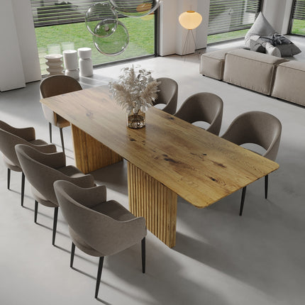 Ely Oak Modern Dining Table