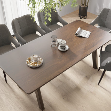 Ancaster Solid Oak Dining Table with Wooden Legs