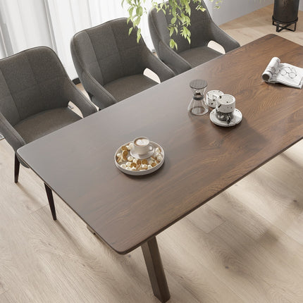 Ancaster Solid Oak Dining Table with Wooden Legs